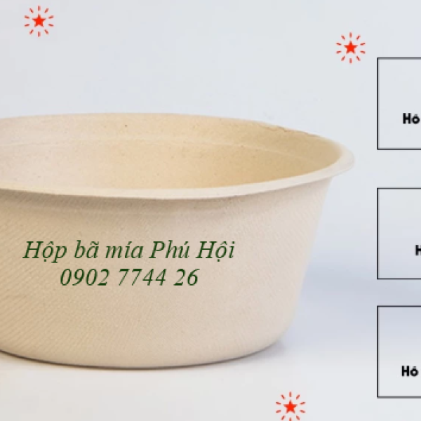 Tô bã mía nắp PP 350ml